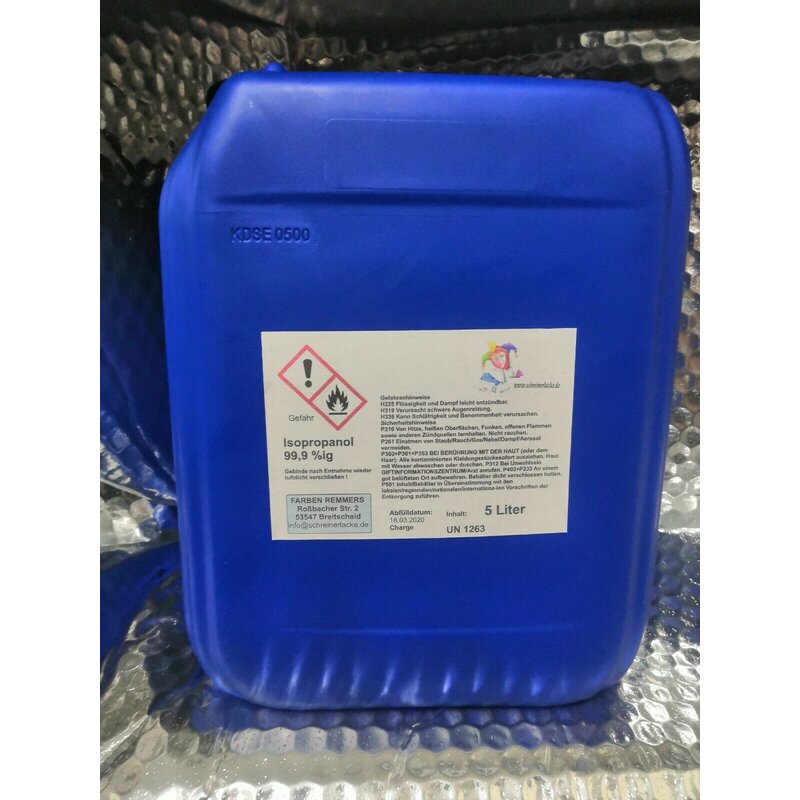 Isopropanol 5 Liter, Isopropylalkohol 2-Propanol 99,9%