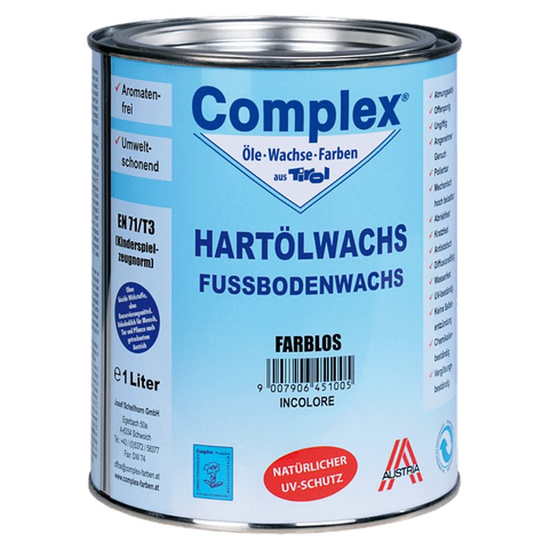 COMPLEX - Hartölwachs ( für Fußböden und Möbel ) - 25 Liter