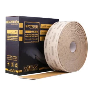 Yellow Softfoam Rolle P180-P800 (Schleifpapier auf Schaumstoff) 115mm x 25 m #1